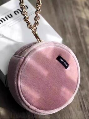 Miu Miu Parfums Velvet Pink Wrist Mini Bag Pouch